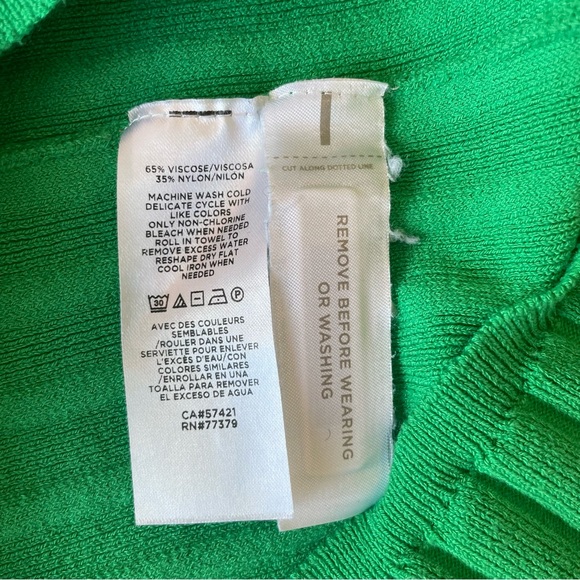 Ann Taylor green knit sleeves top in size M - Picture 7 of 7